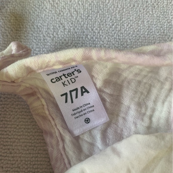 CARTERS NWT sz 7 LAVENDER TROPICAL SUNDRESS - Picture 9 of 9